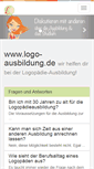 Mobile Screenshot of logo-ausbildung.de