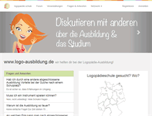 Tablet Screenshot of logo-ausbildung.de
